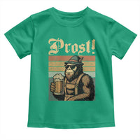 Oktoberfest Bigfoot Toddler T Shirt Vintage German Sasquatch Drinking Prost Lederhose - Wonder Print Shop