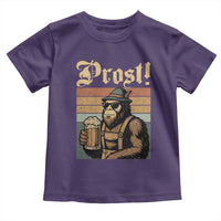 Oktoberfest Bigfoot Toddler T Shirt Vintage German Sasquatch Drinking Prost Lederhose - Wonder Print Shop