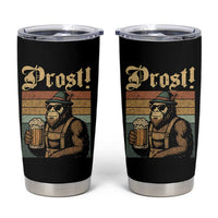 Oktoberfest Bigfoot Tumbler Cup Vintage German Sasquatch Drinking Prost Lederhose - Wonder Print Shop