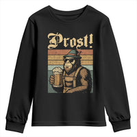 Oktoberfest Bigfoot Youth Sweatshirt Vintage German Sasquatch Drinking Prost Lederhose - Wonder Print Shop