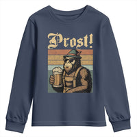Oktoberfest Bigfoot Youth Sweatshirt Vintage German Sasquatch Drinking Prost Lederhose - Wonder Print Shop