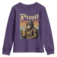 Oktoberfest Bigfoot Youth Sweatshirt Vintage German Sasquatch Drinking Prost Lederhose - Wonder Print Shop