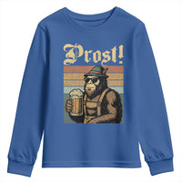 Oktoberfest Bigfoot Youth Sweatshirt Vintage German Sasquatch Drinking Prost Lederhose - Wonder Print Shop