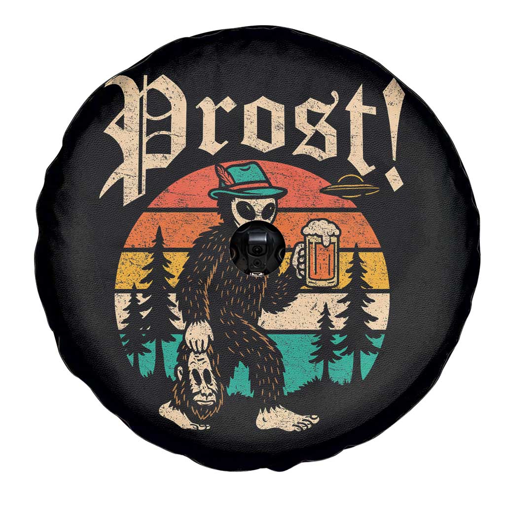 Oktoberfest Bigfoot Alien Beer Spare Tire Cover Retro German Sasquatch Beer - Wonder Print Shop