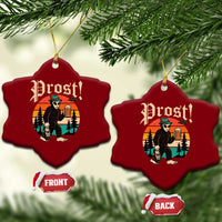 Oktoberfest Bigfoot Alien Beer Ceramic Ornament Retro German Sasquatch Beer - Wonder Print Shop