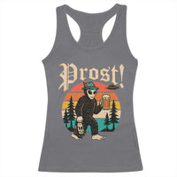 Oktoberfest Bigfoot Alien Beer Racerback Tank Top Retro German Sasquatch Beer - Wonder Print Shop