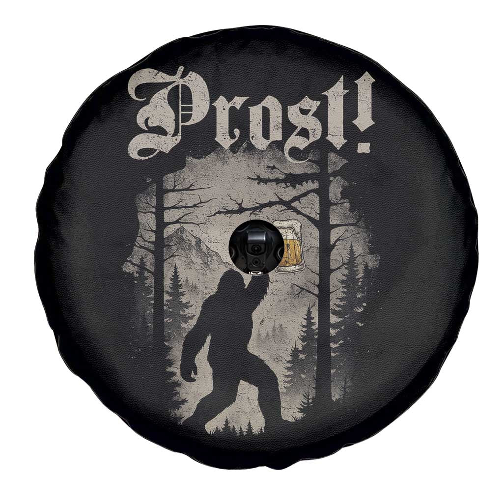 Oktoberfest Bigfoot Spare Tire Cover Vintage Forest Sasquatch Drinking Prost - Wonder Print Shop