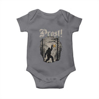 Oktoberfest Bigfoot Baby Onesie Vintage Forest Sasquatch Drinking Prost - Wonder Print Shop