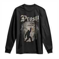 Oktoberfest Bigfoot Long Sleeve Shirt Vintage Forest Sasquatch Drinking Prost - Wonder Print Shop
