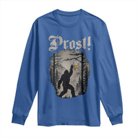 Oktoberfest Bigfoot Long Sleeve Shirt Vintage Forest Sasquatch Drinking Prost - Wonder Print Shop