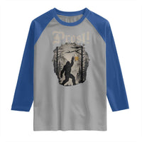 Oktoberfest Bigfoot Raglan Shirt Vintage Forest Sasquatch Drinking Prost - Wonder Print Shop