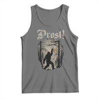 Oktoberfest Bigfoot Tank Top Vintage Forest Sasquatch Drinking Prost - Wonder Print Shop