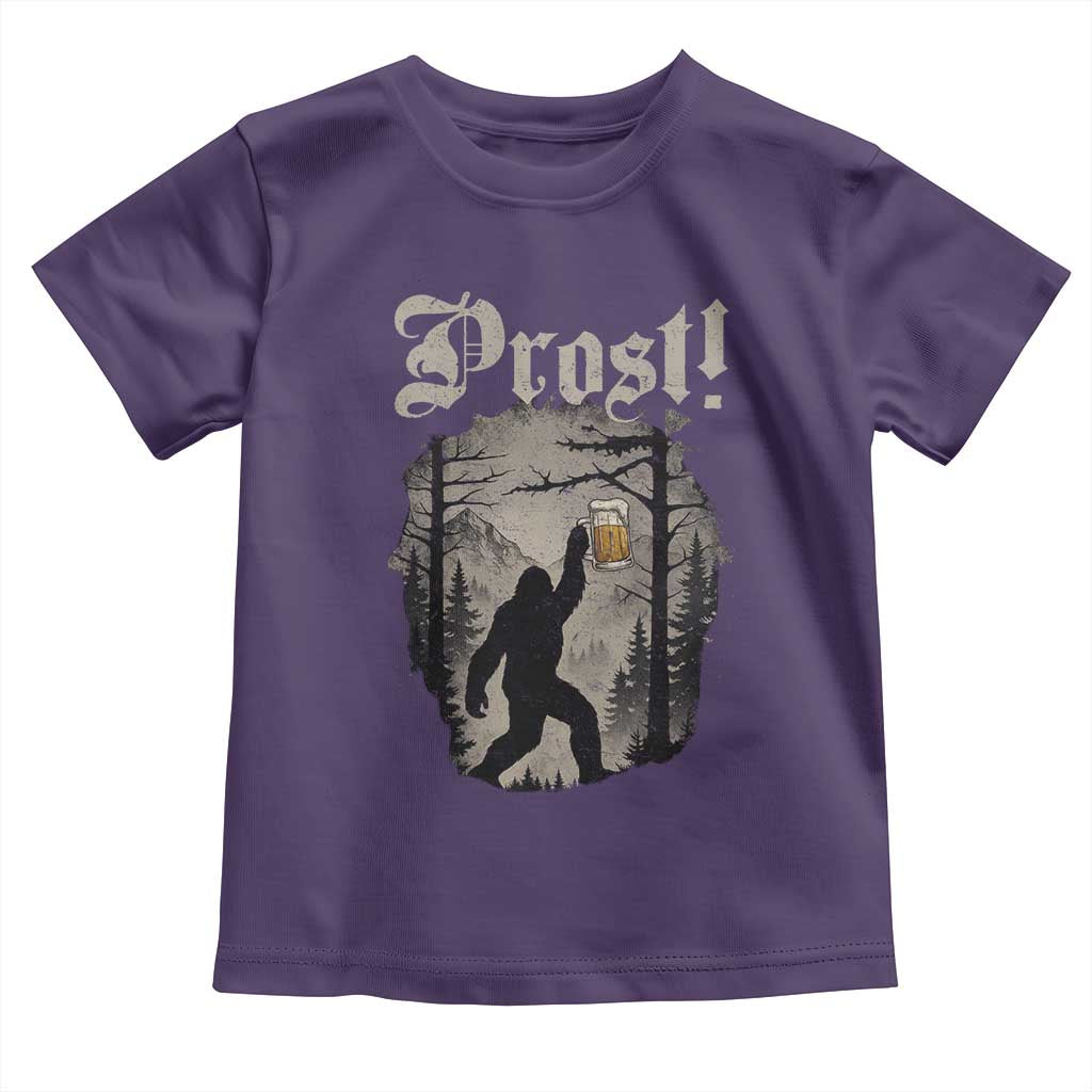 Oktoberfest Bigfoot Toddler T Shirt Vintage Forest Sasquatch Drinking Prost - Wonder Print Shop