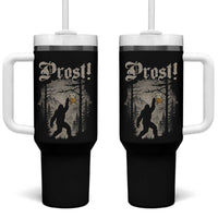 Oktoberfest Bigfoot Tumbler With Handle Vintage Forest Sasquatch Drinking Prost - Wonder Print Shop