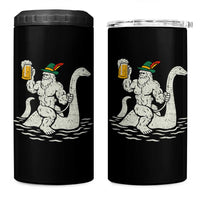 Funny Bigfoot Loch Ness Monster Oktoberfest 4 in 1 Can Cooler Tumbler German Oktoberfest Sasquatch Drinking - Wonder Print Shop