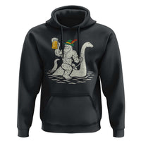 Funny Bigfoot Loch Ness Monster Oktoberfest Hoodie German Oktoberfest Sasquatch Drinking - Wonder Print Shop
