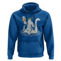 Funny Bigfoot Loch Ness Monster Oktoberfest Hoodie German Oktoberfest Sasquatch Drinking - Wonder Print Shop