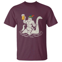 Funny Bigfoot Loch Ness Monster Oktoberfest T Shirt German Oktoberfest Sasquatch Drinking - Wonder Print Shop
