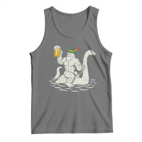 Funny Bigfoot Loch Ness Monster Oktoberfest Tank Top German Oktoberfest Sasquatch Drinking - Wonder Print Shop