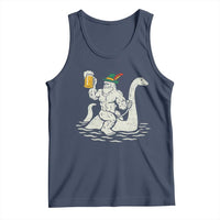 Funny Bigfoot Loch Ness Monster Oktoberfest Tank Top German Oktoberfest Sasquatch Drinking - Wonder Print Shop