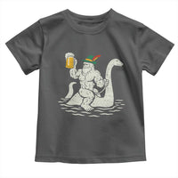 Funny Bigfoot Loch Ness Monster Oktoberfest Toddler T Shirt German Oktoberfest Sasquatch Drinking - Wonder Print Shop
