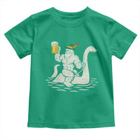 Funny Bigfoot Loch Ness Monster Oktoberfest Toddler T Shirt German Oktoberfest Sasquatch Drinking - Wonder Print Shop