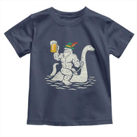 Funny Bigfoot Loch Ness Monster Oktoberfest Toddler T Shirt German Oktoberfest Sasquatch Drinking - Wonder Print Shop