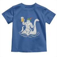 Funny Bigfoot Loch Ness Monster Oktoberfest Toddler T Shirt German Oktoberfest Sasquatch Drinking - Wonder Print Shop
