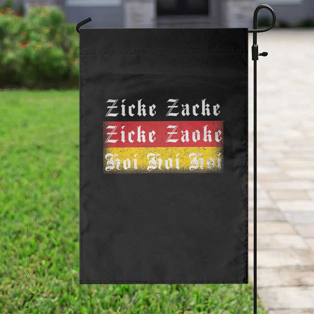 Zicke Zacke Hoi Oktoberfest Garden Flag Vintage German Flag - Wonder Print Shop