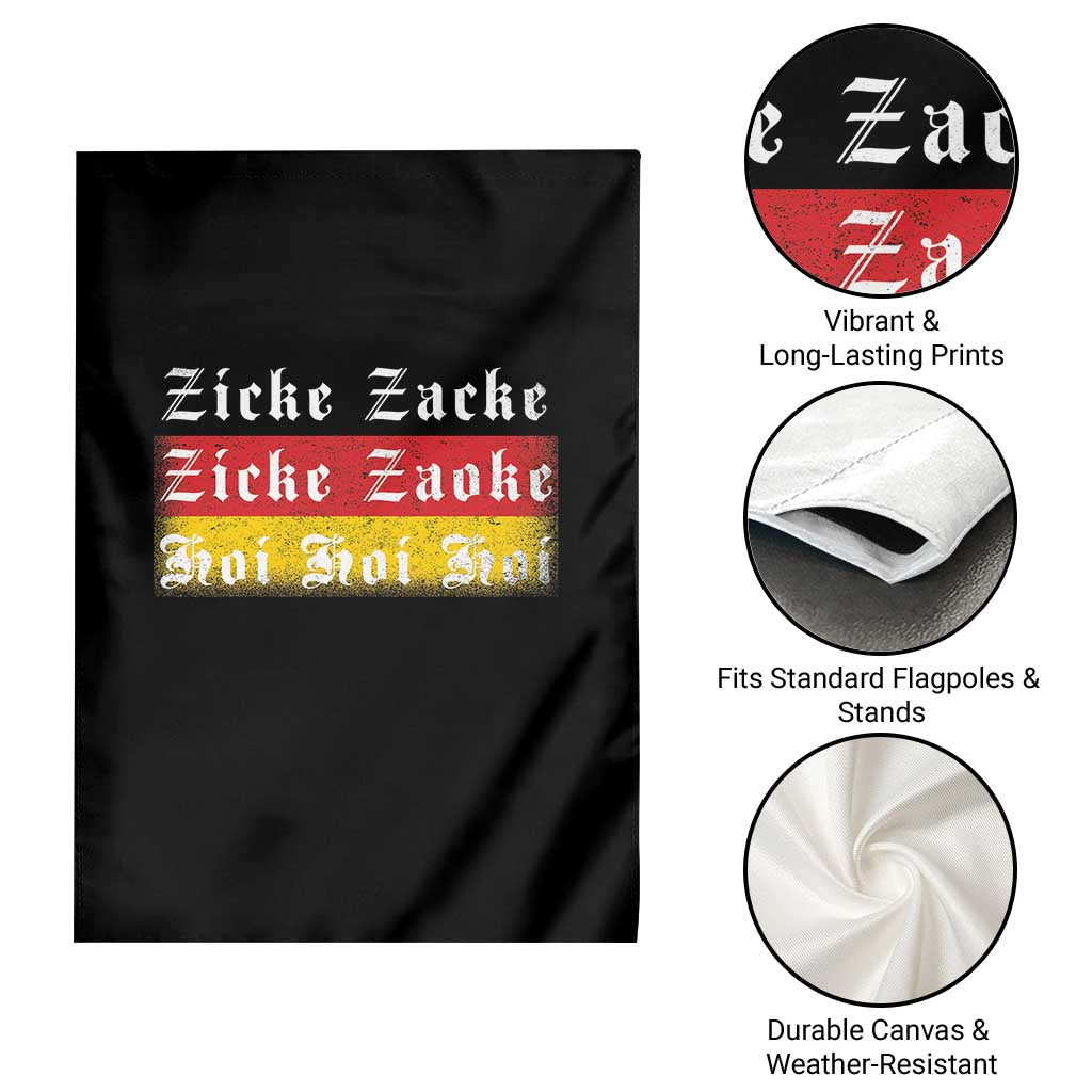 Zicke Zacke Hoi Oktoberfest Garden Flag Vintage German Flag - Wonder Print Shop