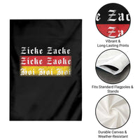 Zicke Zacke Hoi Oktoberfest Garden Flag Vintage German Flag - Wonder Print Shop