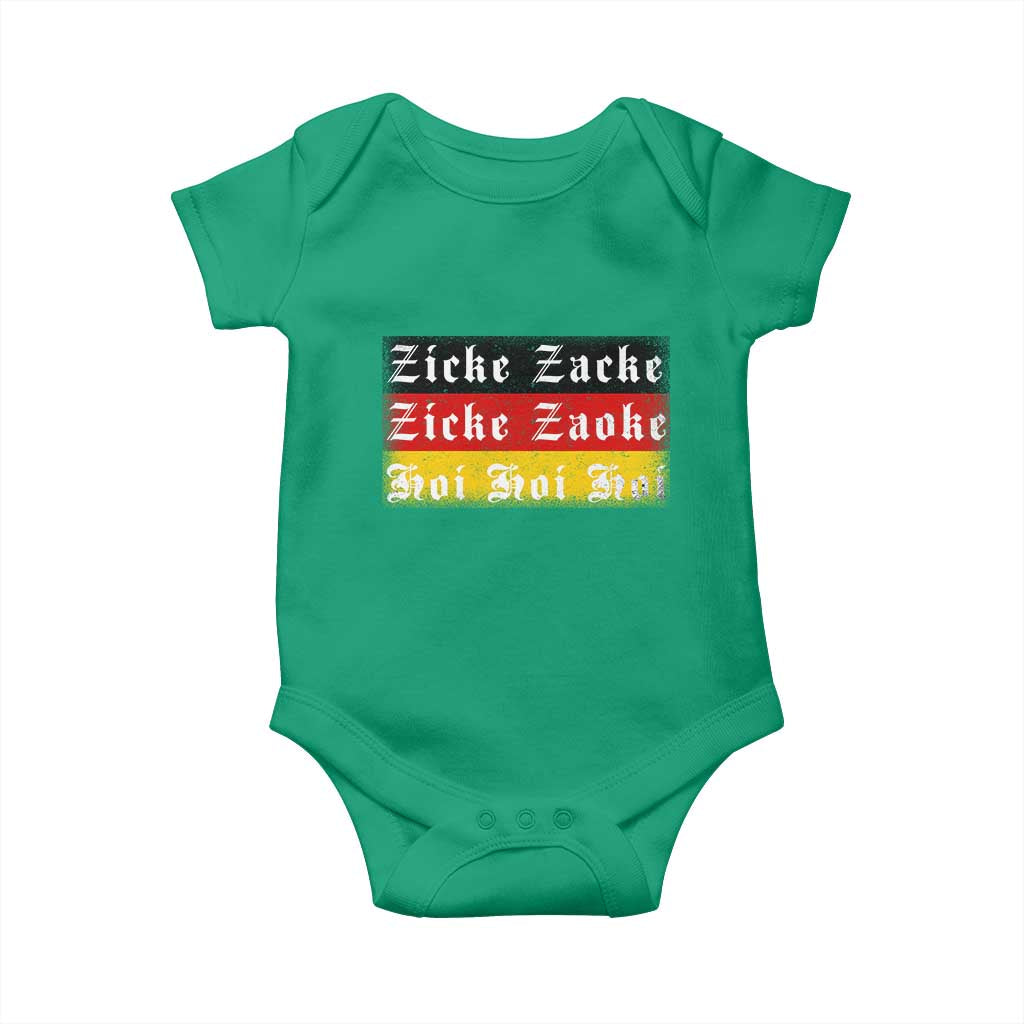 Zicke Zacke Hoi Oktoberfest Baby Onesie Vintage German Flag - Wonder Print Shop