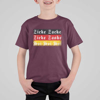 Zicke Zacke Hoi Oktoberfest T Shirt For Kid Vintage German Flag - Wonder Print Shop