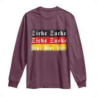 Zicke Zacke Hoi Oktoberfest Long Sleeve Shirt Vintage German Flag - Wonder Print Shop