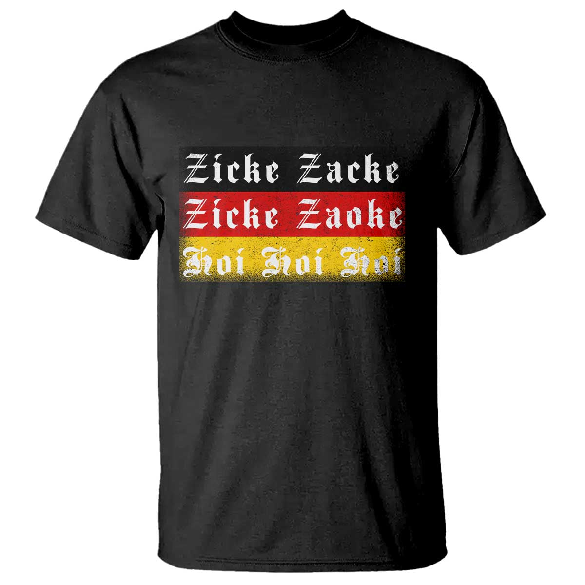 Zicke Zacke Hoi Oktoberfest T Shirt Vintage German Flag - Wonder Print Shop