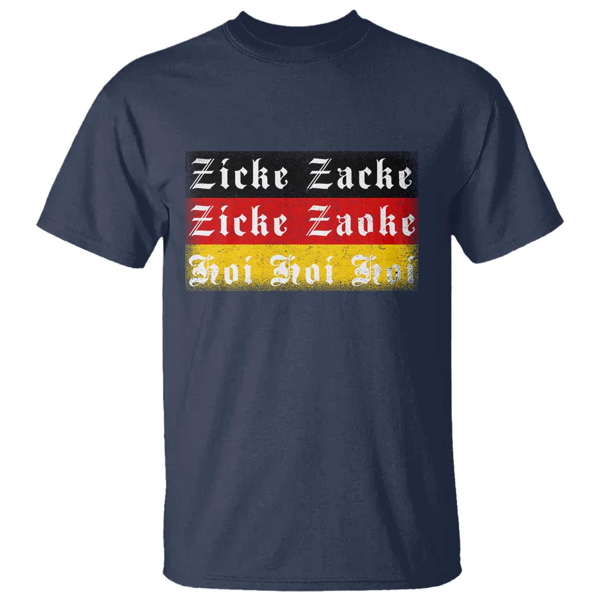 Zicke Zacke Hoi Oktoberfest T Shirt Vintage German Flag - Wonder Print Shop