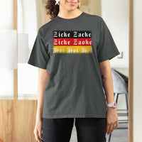 Zicke Zacke Hoi Oktoberfest T Shirt For Women Vintage German Flag - Wonder Print Shop
