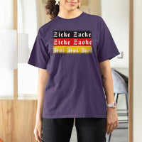Zicke Zacke Hoi Oktoberfest T Shirt For Women Vintage German Flag - Wonder Print Shop