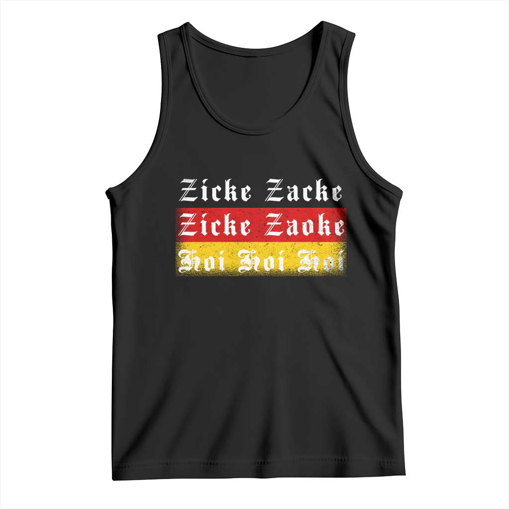 Zicke Zacke Hoi Oktoberfest Tank Top Vintage German Flag - Wonder Print Shop