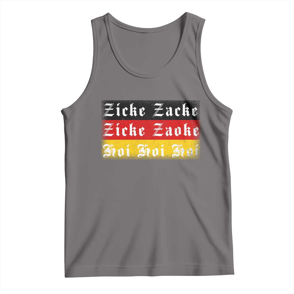 Zicke Zacke Hoi Oktoberfest Tank Top Vintage German Flag - Wonder Print Shop