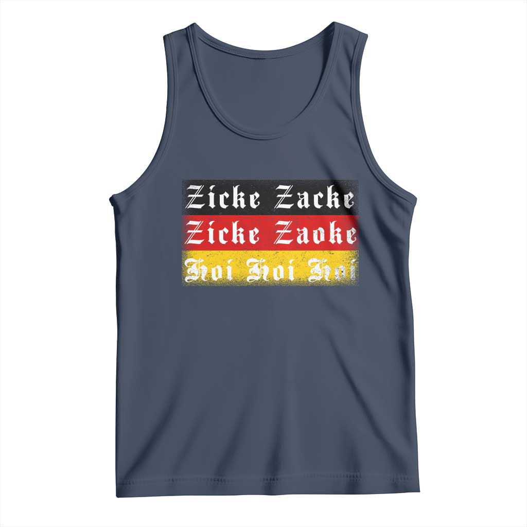 Zicke Zacke Hoi Oktoberfest Tank Top Vintage German Flag - Wonder Print Shop