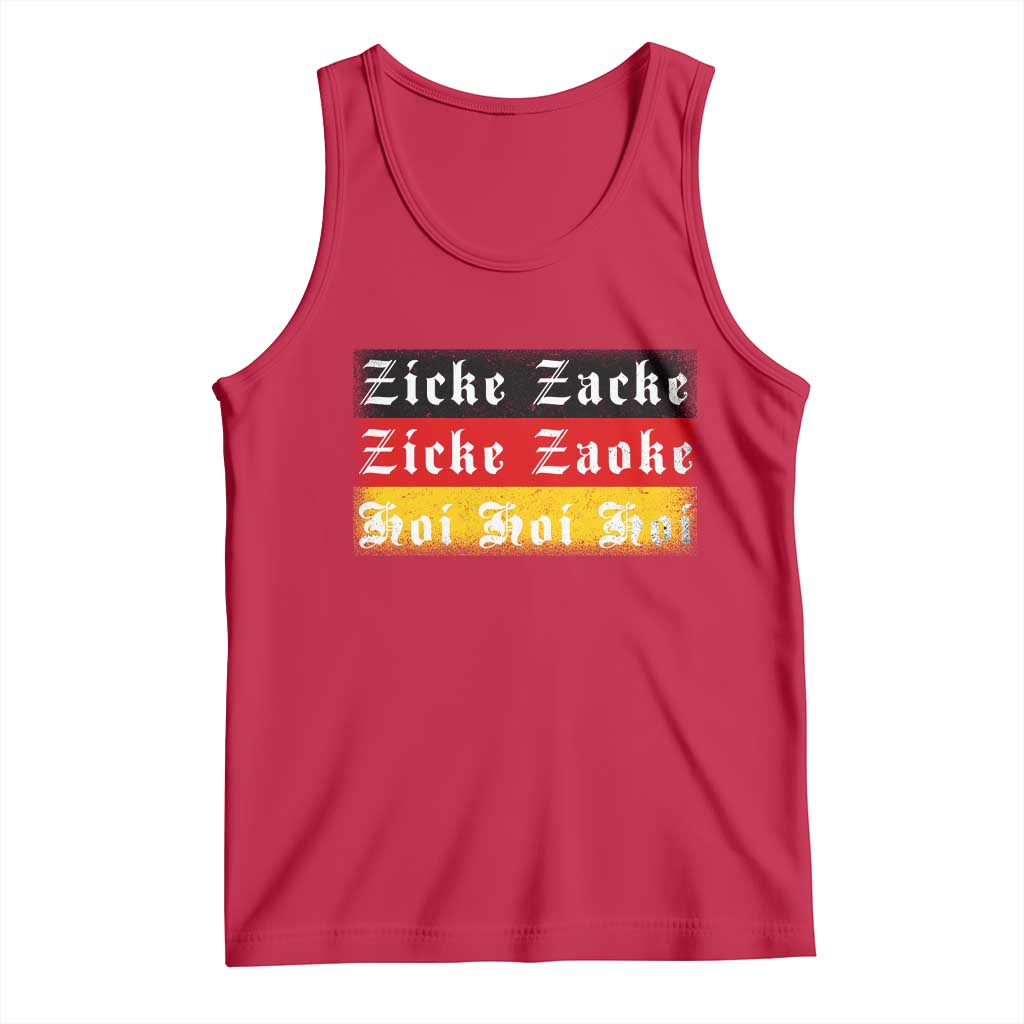 Zicke Zacke Hoi Oktoberfest Tank Top Vintage German Flag - Wonder Print Shop