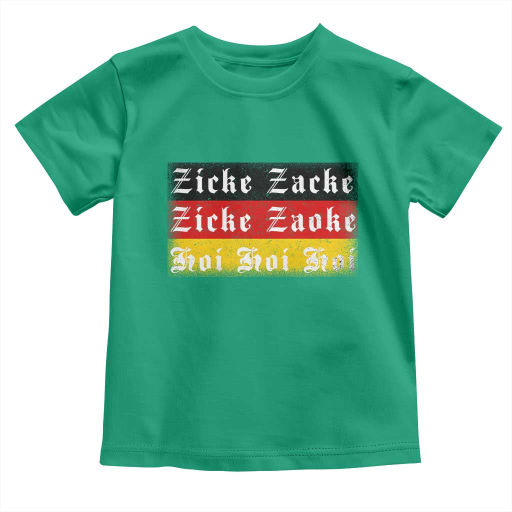 Zicke Zacke Hoi Oktoberfest Toddler T Shirt Vintage German Flag - Wonder Print Shop