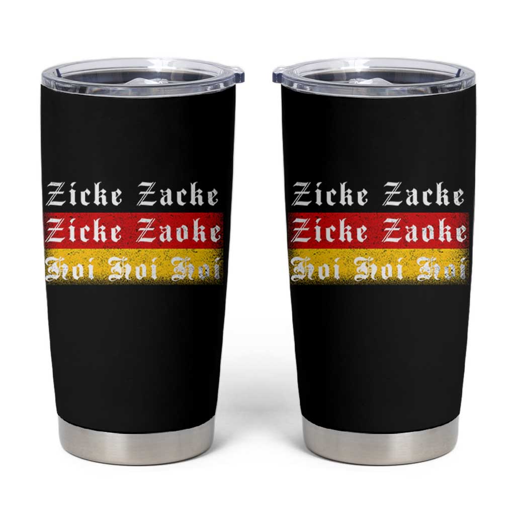 Zicke Zacke Hoi Oktoberfest Tumbler Cup Vintage German Flag - Wonder Print Shop