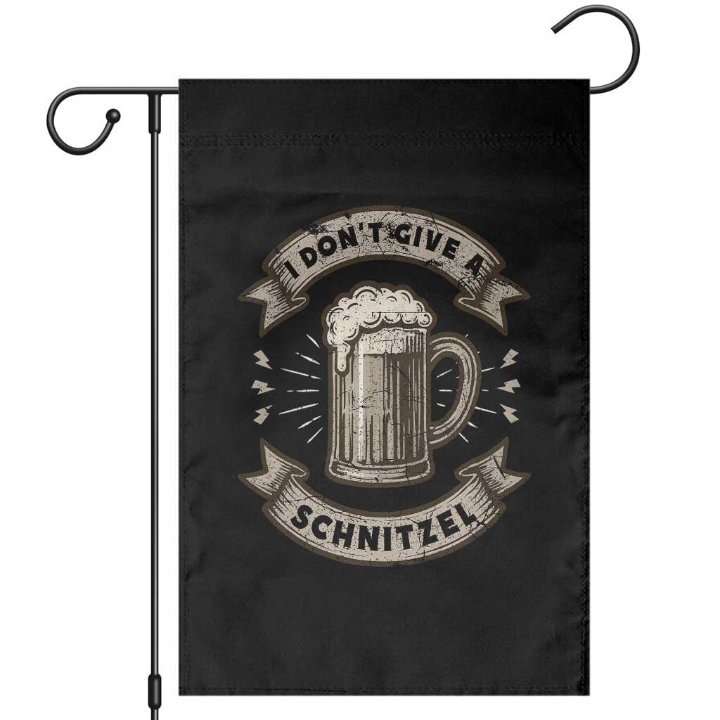 Funny Oktoberfest Garden Flag I Dont Give A Schnitzel German Beer Wurst - Wonder Print Shop