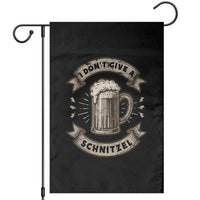 Funny Oktoberfest Garden Flag I Dont Give A Schnitzel German Beer Wurst - Wonder Print Shop