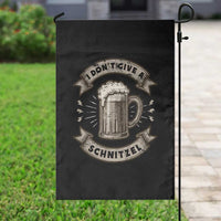 Funny Oktoberfest Garden Flag I Dont Give A Schnitzel German Beer Wurst - Wonder Print Shop