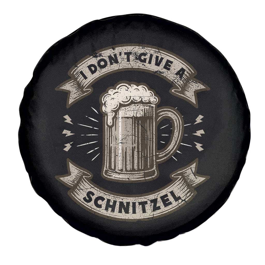 Funny Oktoberfest Spare Tire Cover I Dont Give A Schnitzel German Beer Wurst - Wonder Print Shop