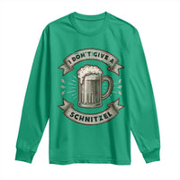 Funny Oktoberfest Long Sleeve Shirt I Dont Give A Schnitzel German Beer Wurst - Wonder Print Shop