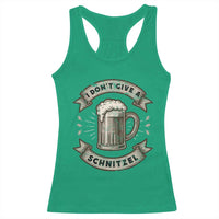 Funny Oktoberfest Racerback Tank Top I Dont Give A Schnitzel German Beer Wurst - Wonder Print Shop